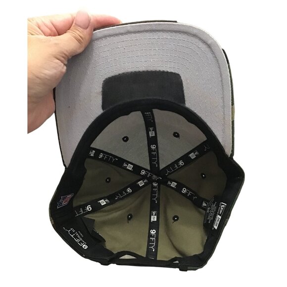 DALLAS COWBOYS MENS CAMO GREEN SNAP BACK HAT TEAM LOGO - Picture 7 of 7